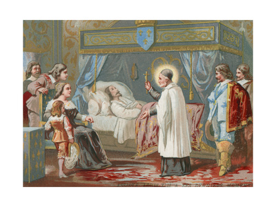 St Vincent De Paul Assisting King Louis XIII of France in His Final Moments, 1643