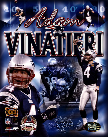 Adam Vinatieri - Super Bowl XXXVIII Champions Collection (Limited Edition) &copy;Photofile