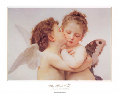 The First Kiss, c.1873 (detail)