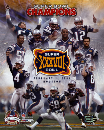 New England Patriots - Super Bowl XXXVIII Champions - Limited Edition (PF Gold)