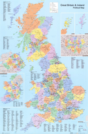 U.K. Political Map