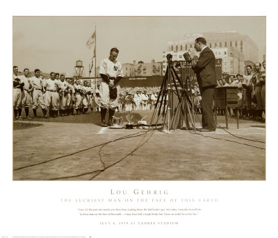 Buy Lou Gehrig, the Luckiest Man on the Face of This Earth at AllPosters.com