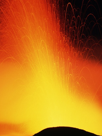 Lava Fountain at Stromboli