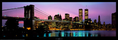 Brooklyn Bridge and New York City Skyline Posters