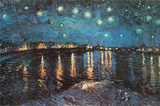 Starry Night over the Rhone, c.1888 Poster