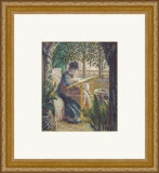 Madame Monet Embroidering, 1875