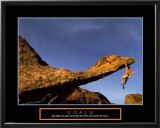 Goals - Rock Climber Framed Art Print