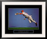 Ambition - Baseball Player Framed Art Print