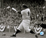 Yogi Berra - batting action/sepia &copy;Photofile