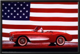 Buy Corvette, 1957 - U.S. Flag at AllPosters.com