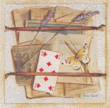Trompe l'Oeil au 8 de Carreau Poker Poster