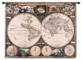 Old World Map Wall Tapestry