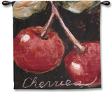 Ripe Cherries Wall Tapestry