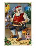 A Merry Christmas with Santa in His Workshop