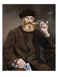 Man Smoking a Pipe