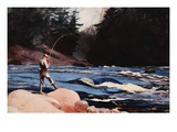 Man Fishing a New England Stream by Winslow Homer