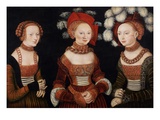 Buy The Princesses Sibylla, Emilia, and Sidonia of Saxony at AllPosters.com