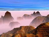Buy Mist over Rock Formations at AllPosters.com