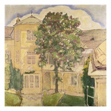 Blooming Chestnut Tree in Garden