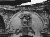 Buy A Boy Framed in the Window of a Cathedral Ruined in an Earthquake at AllPosters.com