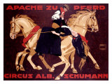 Circus Schumann, Apache Zu Pferd Giclee Print