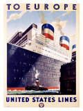To Europe, United States Lines, Leviathan