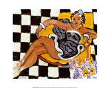 Danseuse Dans le Fauteuil, Sol en Damier, 1942