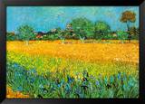 Buy View of Arles with Irises at AllPosters.com