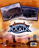 Super Bowl XXXIX LOGO and Stadium - Jacksonville Florida