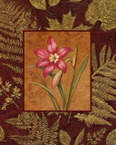 Liliy On Golden Leaves