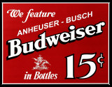 Budweiser 15 cents