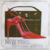 Buy Ny Glamour and Style, Black/Red Shoe at AllPosters.com