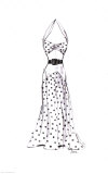 Dress in Polka Dots Art Print