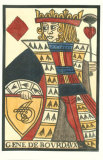 Graphic King of Diamonds Poker Poster