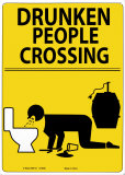 Buy Drunken People Crossing at AllPosters.com