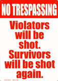 No Trespassing