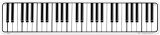 Piano Keys Tin Sign