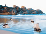 Buy Toy Boats on Rocky Beach at AllPosters.com