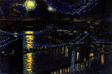 Starry Night over the Brooklyn Bridge