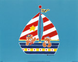 Bear in a Sailboat