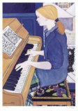 Buy Piano and Cat in Snow at AllPosters.com