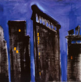 Buy Blue Cityscape at AllPosters.com