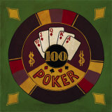 Buy Hundred Dollar Poker Chip at AllPosters.com