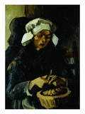 Buy Peasant of Neuen, Peeling Potatoes at AllPosters.com