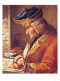 Voltaire (1694-1778) in His Study