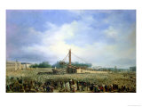 Erecting the Obelisk from Luxor in the Place De La Concorde, 25 October 1836