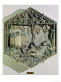 Buy The Drunkenness of Noah, Hexagonal Decorative Relief Tile at AllPosters.com