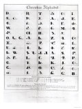 Buy Cherokee Alphabet, from Pendelton's "Lithography," 1835 at AllPosters.com