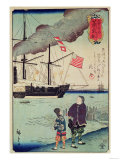 American Naval Vessel in a Japanese Harbour, 1861