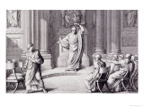 Buy Cicero Denouncing Catiline, Engraved by B. Barloccini, 1849 at AllPosters.com